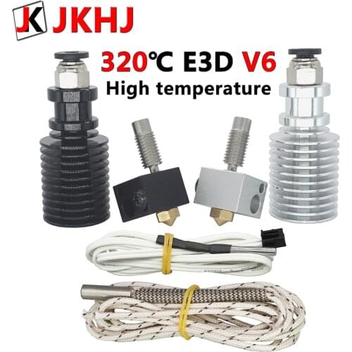 3D Printer Parts 0.4/1.75mm E3D V6 Hotend Kit High temperature version 320 degrees J-head Remote extruder 12V 24V hot end
