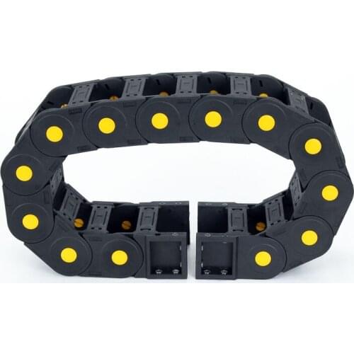 1Meter 25*75 Drag Chain Wire Carrier CNC Plastic Towline for CNC Router with 2pcs Drag Chain Connector
