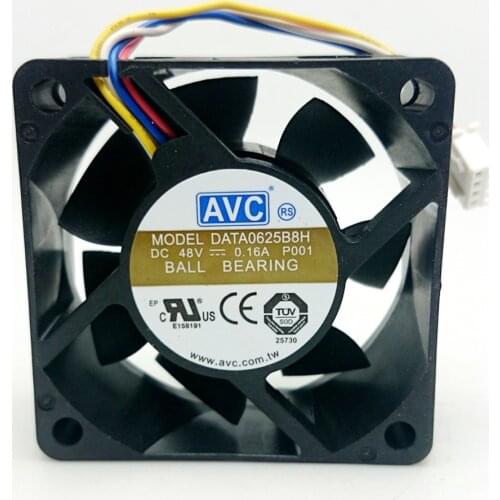1pcs DATA0625B8H DC48V 0.16A cooling fan 6025 60mm 60*60*25MM