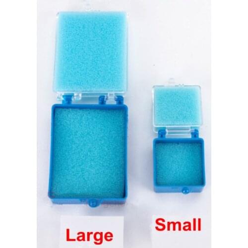 40pcs Dental Lab Materials Packaging Box Plastic Box with Foam Inserts For Single Crowns And Bridge Large / Small
