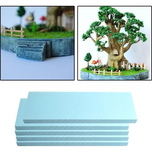 5 Pcs 295x100x30mm Blue Foam Blocks for Crafting, Modeling and Floral Arrangements