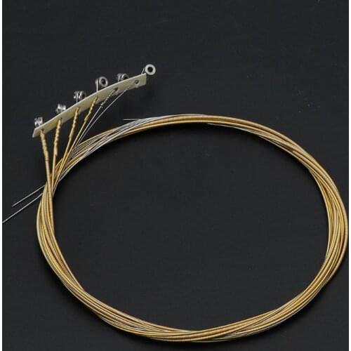 Alice AW432 6pcs/set Acoustic Guitar Strings 011-052/012-053 Copper Alloy Wound Guitar Strings