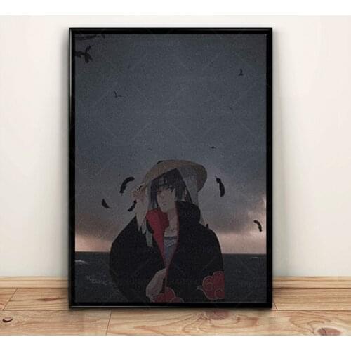 Itachi Akatsuki Anime Decoration Prints Manga Canvas Home Decor Dorm Living Room Bedroom Poster Painting Wall Art