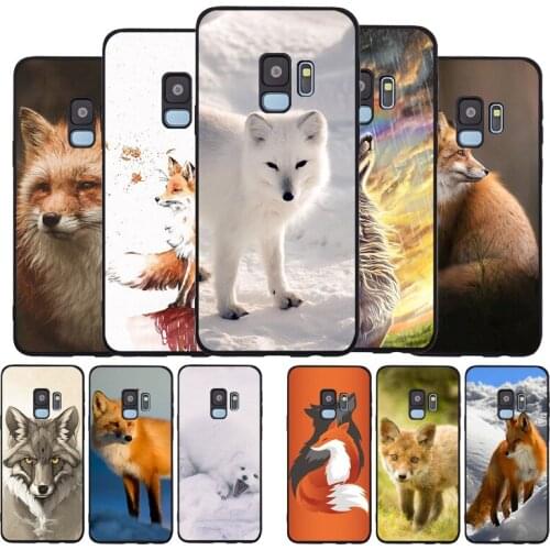 Fox Animal Cute Soft phone Case For Samsung S20 S10 S9 S8 S7 edge Plus Lite For Note 8 9 10 A6 A7 A8 A9 Cover