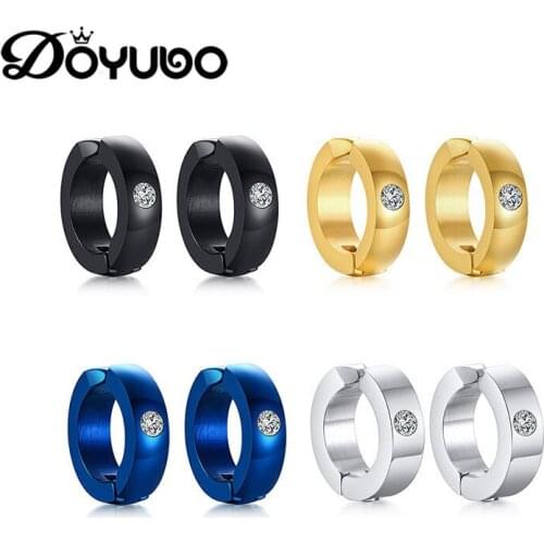 DOYUBO Brand Korean 316L Stainless Steel Earrings Clips For Men Trendy Earrings Accessories Male Party Earrings Jewelry DB006