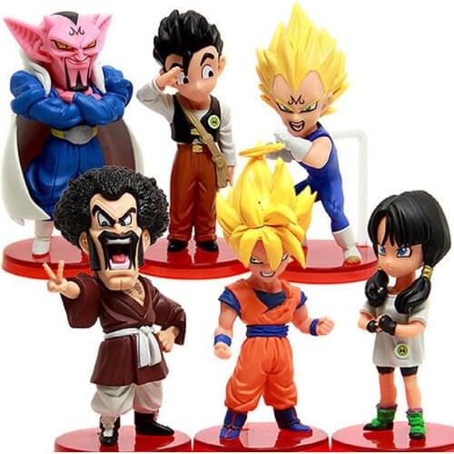 6pcs/Lot Q Version 1 Generation 6 Models PVC Action Figures Doll Ornaments 8-10cm