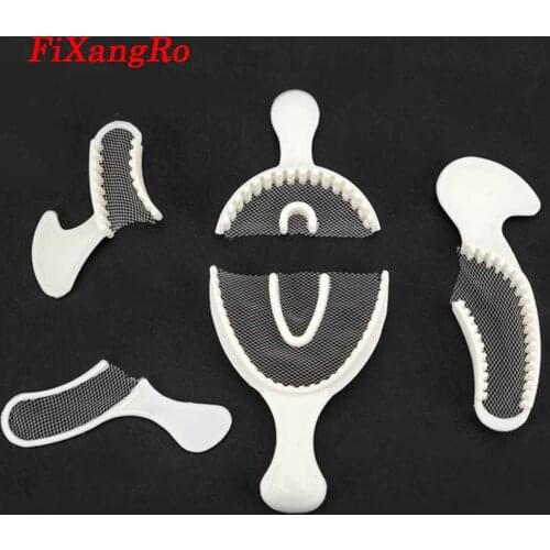 FiXangRo 15PCS Dental Impression tray with net Impression Tray 3-in-1 Dental disposable Impression Bite Registration Trays