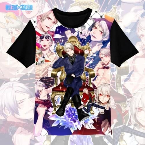 Tops Anime Axis Powers COSPLAY Tees Casual Short Sleeve Men&Women Summer full color T-shirt