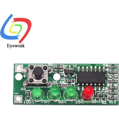 3S 4S Lithium Iron Phosphate Battery Capacity Tester 9-12V Board Power Level Indicator Four Level LED Display Module
