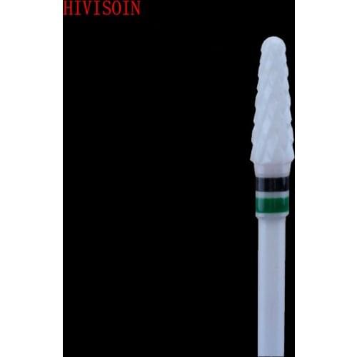 Conical Shape-1Pcs/Lot - Cross Cut - White Zirconia Ceramic Dental Lab Burs