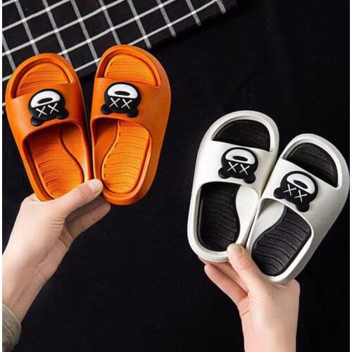 2021 Summer Childrens Slippers For Boys Girls Cartoon Animals Non-Slip EVA Sandals Kids Home Indoor Outdoor Bathroom Beach