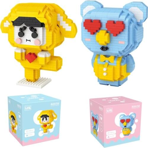 LOZ Diamond Building Blocks Creative Assembly Cartoon Childrens Educational Toys Lovely Dog Koala for Children Gifts