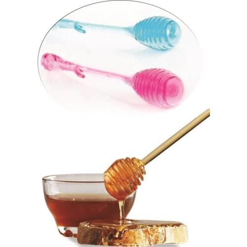 Honey Dipper Honeycomb Wand Sticks Colorful Honey Spoon 6.6Inch Mini Honey Stirrer Stick for Honey Jar Dispense Drizzle Honey