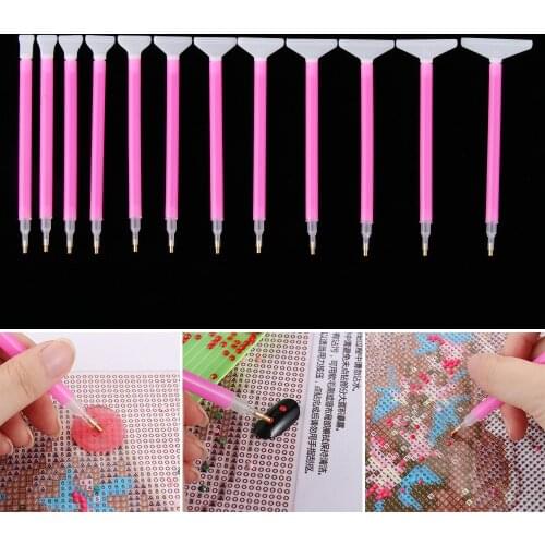 13Pcs 3-15 heads DIY 5D Diamond Painting Point Drill Pen Embroidery Crafts Diamond Painting Pen Cross Stitch Accessories