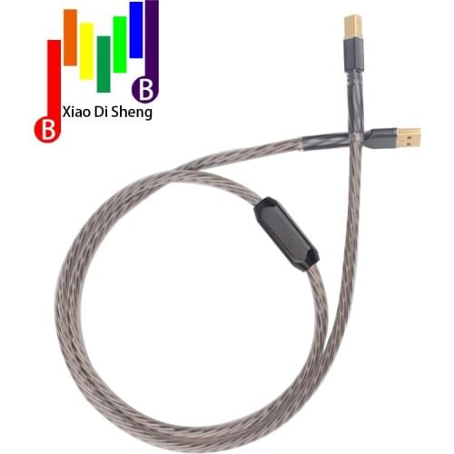 Nordost Odin High Quality HIFI USB type Cable 2.0 Cables Silver-Plated OCC Copper A-B audio cable for DAC audio cable A to USB