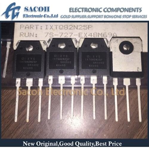 New Original 5PCS/Lot IXTQ82N25P IXTQ82N25 82N25 or IXTQ82N27P or IXTQ80N28T TO-3P 82A 250V Power MOSFET Transistor
