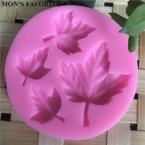 New Arrival Leaf Shaped 3D Silicone Cake Fondant mold, Cake Decoration tools, soap, Candle Moulds D095