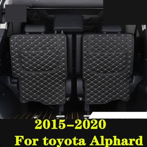 For toyota Alphard 2015-20 Seat back cushion third row seat back kick anti-kick cushion Interior decoration car Accessories