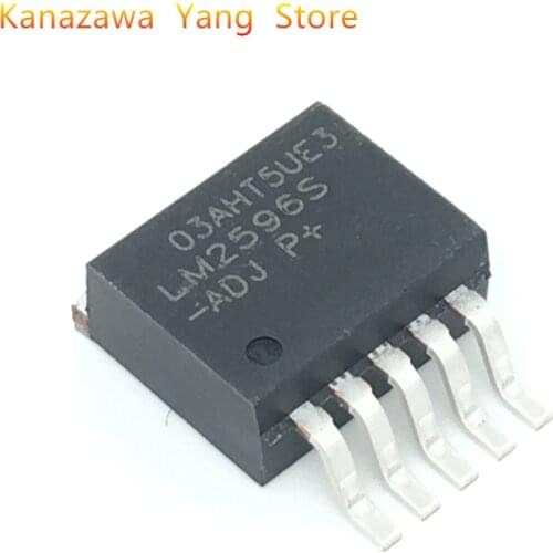 10pcs/Lot Brand New LM2596SX-ADJ/NOPB LM2596S-ADJ TO-263 LM2596S 2596 5 PINS Step-Down Circuit Regulator In Stock Best Quality