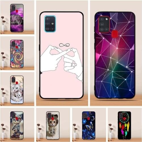 Silicone Case For Samsung A21S Case Phone Cover Soft TPU Back Cover for Samsung Galaxy A21S Case A 21S A21 S Fundas Coque Bumper