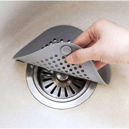 Shower Drain Silicone Kitchen Sink Filter Hair Stopper Catcher Filter Bathroom Accessories Bathtub Strainer Sewer Outfall Filter