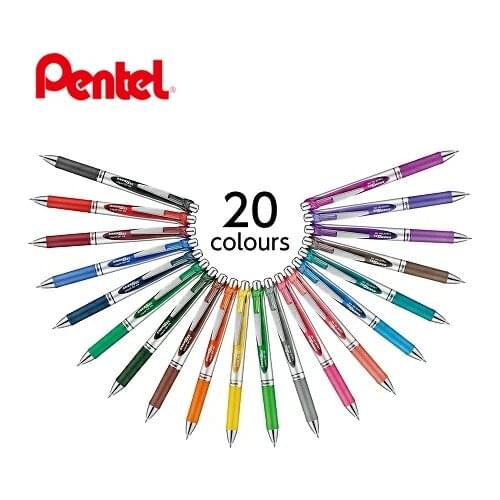 1Pc Japan Pentel 20th Anniversary Limited Gel Pen BLN75 Smooth and Quick-Drying Press The Color Pen 20 Colors School Supplies
