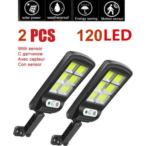 2pcs tabular oblong Solar Light Outdoor Motion Sensor Waterproof Garden LED Solar Lamp Spotlights For Garden Path Street Wall Li