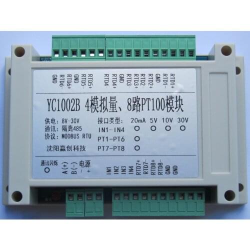 8-channel analog data acquisition module 8 way PT100 PT1000 Temperature acquisition module multifunctional module