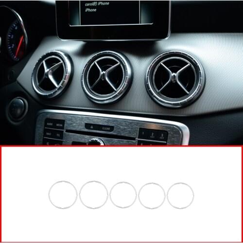 Aluminum alloy Car Front Side Air Conditioning Vent Outlet Ring Trim For Benz CLA GLA A B Class W176 W246 GLA200 260 A180