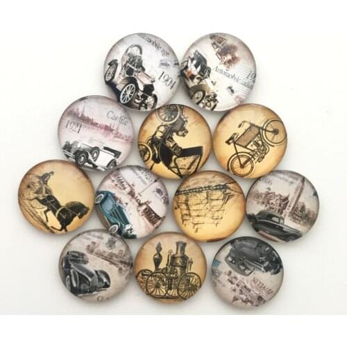 Free shipping (12pcs/lot) Retro Vehicle Crystal Glass Fridge Magnet Car/Carriage Message Sticker Souvenir Home Decor kids gift