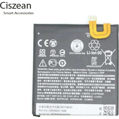 Ciszean 1x 2770mAh B2PW4100 Mobile Phone Replacement Battery For HTC Google Pixel / Nexus S1 Li-ion Polymer Batteries Batteria