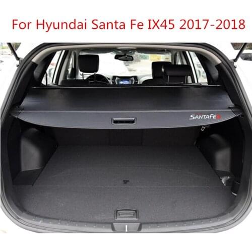 For Hyundai IX45 2017-2018 Rear Parcel Shelf Trunk Cover Material Curtain Rear Curtain Retractable Spacer Rear Racks