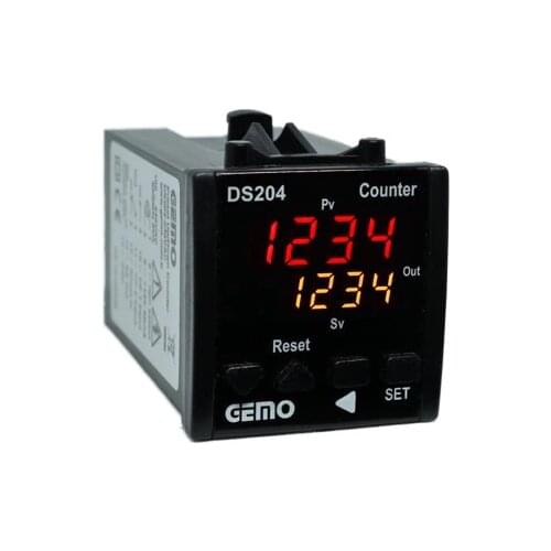 DS204-230VAC Gemo 4 Digit Up/Down Digital Counter 48mm x 48mm front size