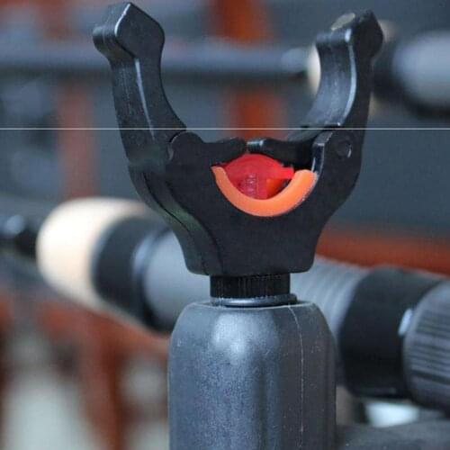 European Style Library Fishing Accessories Black Nylon Accessories Magnet Plastic Rod Fork Sea Rod Head Clamp Rod Bracket H0Y3
