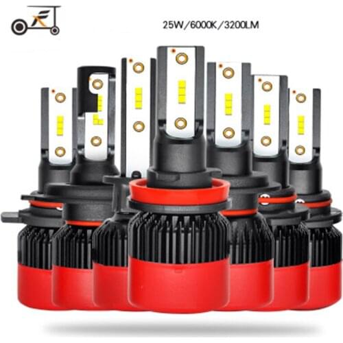 Fuxuan Car Headllight H7 LED H4 LED Bulb H1 H3 H11 9012 9005 HB3 9006 HB4 50W 6000K Fog Light 12V Auto Headlamp Lamps