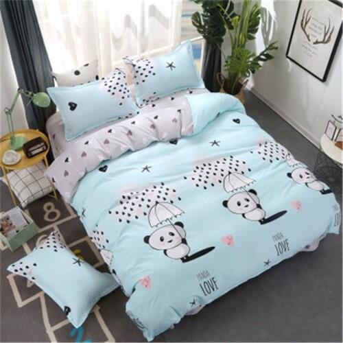 Cartoon Style Cute Panda / Bear / Cloud / Star Empty Bedding Sets Sheet Duvet Cover and Pillowcase Bedclothes