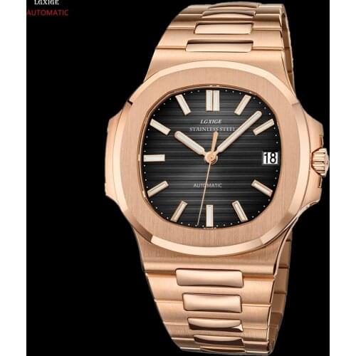 LGXIGE New mens fashion watches Top Brand Luxury Waterproof Mechanical Wristwatches AAA Automatic Watch Relogio Masculino