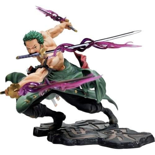 Hot Selling One Piece 21cm Anime Figure Roronoa Zoro 1/8 Three-blade Sa-maximum Ver. PVC Action Figure Collection Model Toys