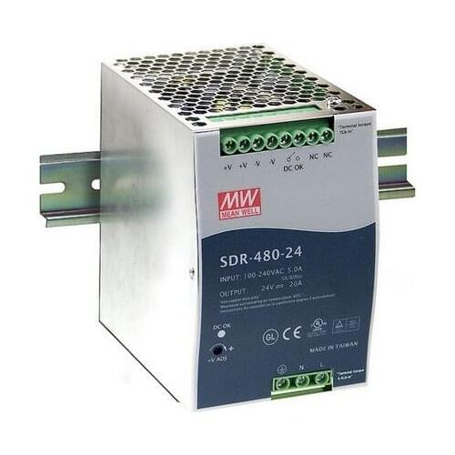 Meanwell power supply SDR-480 480W Single Output Industrial DIN RAIL with PFC Function