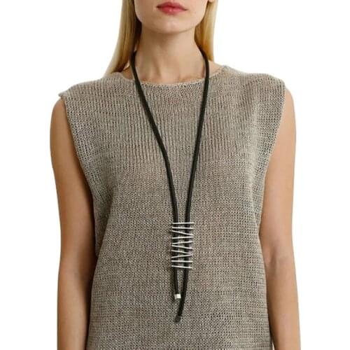 YD&YDBZ Handmade Gold Silver Color Metal Necklace Charms For Women Punk Style Sweater Chain Pendant Necklaces Clothes Accessorie