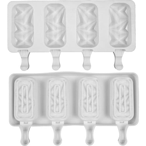 Ice Cream Lolly Mould Molds Silicone Tools Non-Stick Home Barrel Chocolate Creative Freezer Supplies Dessert DIY Kitchen Tool