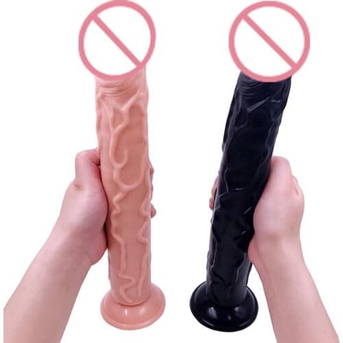 Super Long and Thick 35*5CM Dildo Artificial Simulate Penis With Suction Cup Horse Dildo Female Masturbator Sex Toys for woman