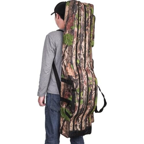 Blusea 3 Layers Fishing Rod Bag Reel Outdoor Multifunctional Fishing Tackle Storage Bags Travel Carry Case Pesca 120cm/150cm