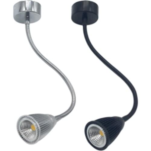 Led hose spotlights bright mounted suction coB long rod bend 3W Clothing store 5W painted 10W background wall light 7W