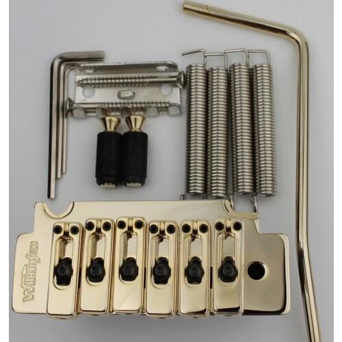WVS50K Wilkinson Tremolo Bridge Matching Satin Saddles String Spacing 10.8mm In Gold