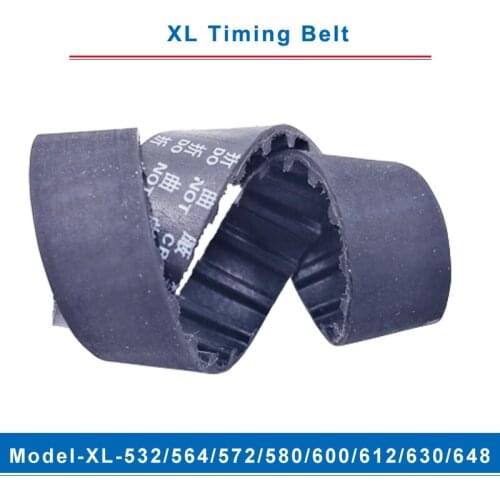 XL timing belt model-532XL/564XL/572XL/580XL/600XL/612XL/630XL/648XL belt teeth pitch 5.08mm width 10/15mm for XL timing pulley