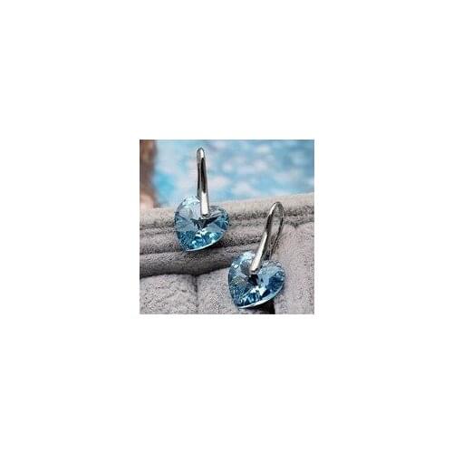 Gold color Crystal Romantic Heart drop earrings jewelry earrings Wholesales Fashion Jewelry for women MLY1710