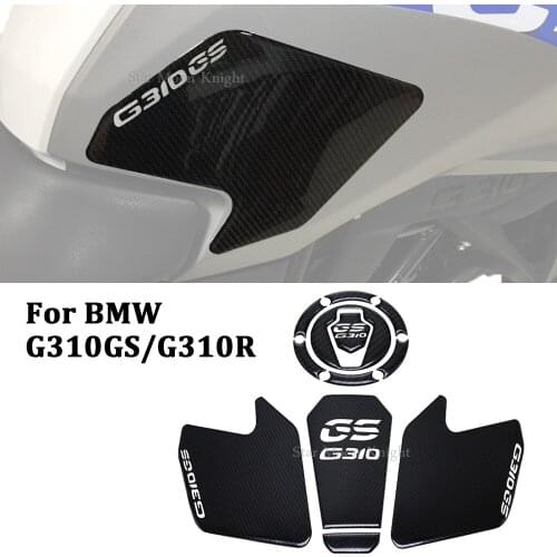 For BMW G310 GS G310GS Motorcycle Accessories Real Tank Pad Gas Fuel Sticker Moto Decal Emblem Protector 1 Set