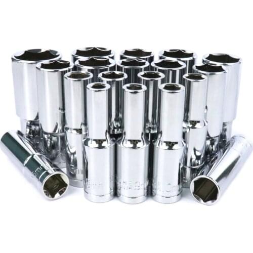 1PC 8-32mm Drive Socket Hex Socket Drive Set CR-V 1/2'' Socket Adapter For Auto Car Repair Impact Socket Power Tools