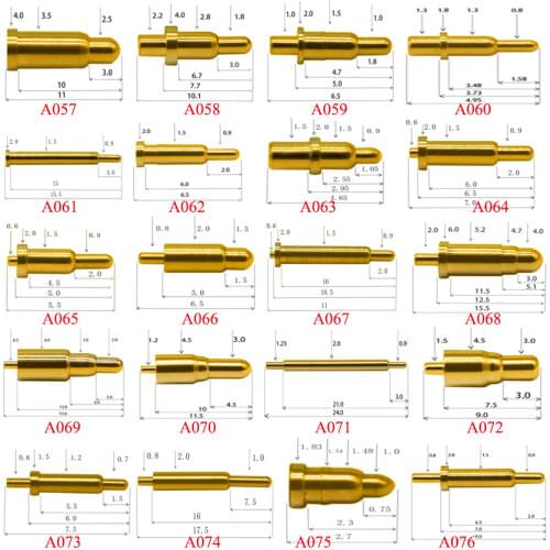 1PCS High Current Spring Loaded Pogo Pin Male Female Connector Power Heavy Current Battery Connector POGOPIN Header Charge 57-76
